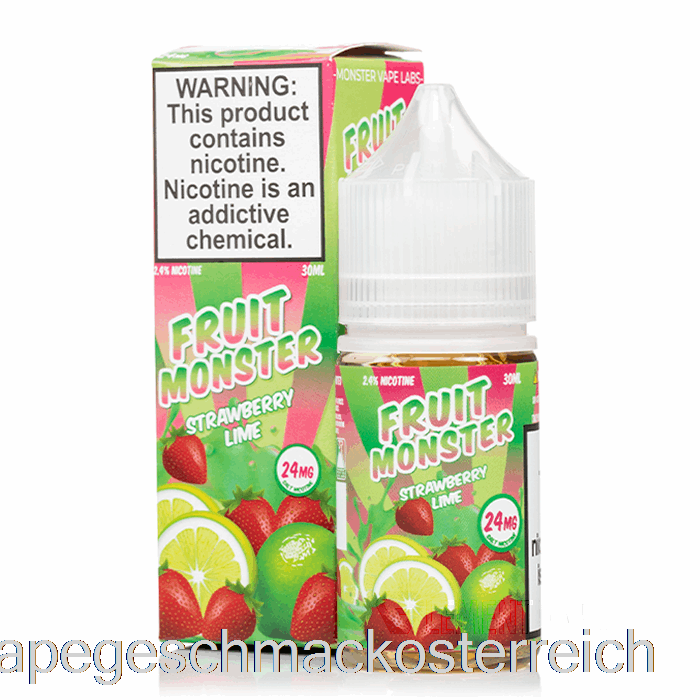 Erdbeerlimette – Fruchtmonstersalze – 30 Ml, 24 Mg Vape-Geschmack